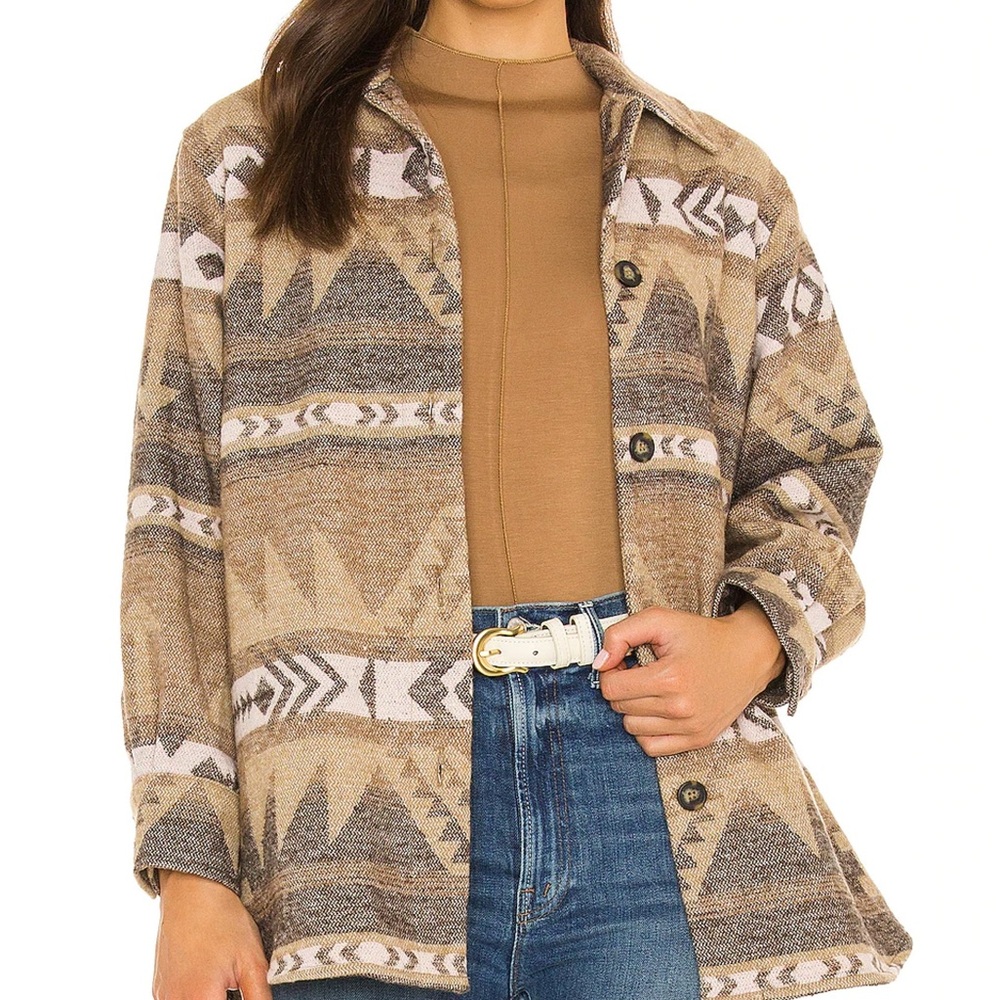 BB Dakota by Steve Madden Geometric Tan Jacket